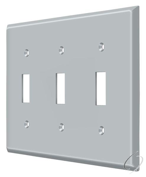 SWP4763U26D Switch Plate; Triple Standard; Satin Chrome Finish