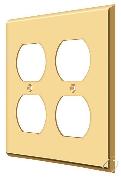 SWP4771CR003 Switch Plate; Quadruple Outlet; Lifetime Brass Finish