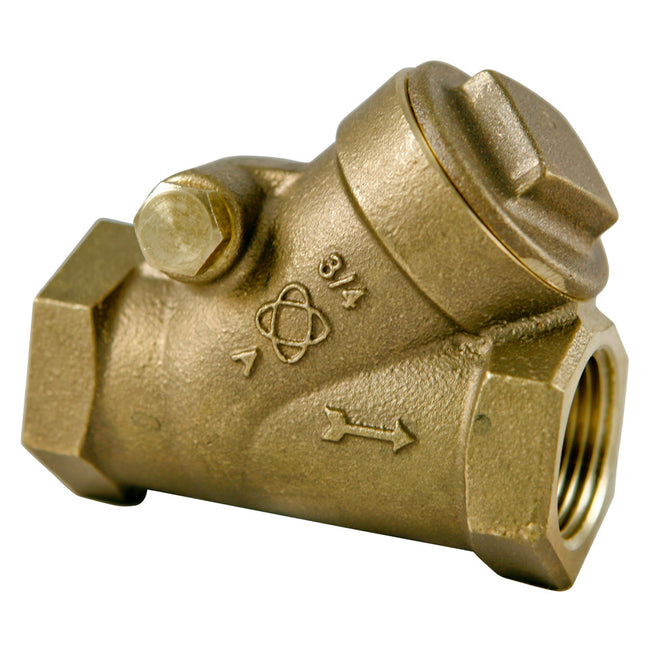 NL740X6 - T-413-Y-LF - Lead Free Bronze Swing Y-Check Valve - PTFE Seat - Threaded - 1/2"