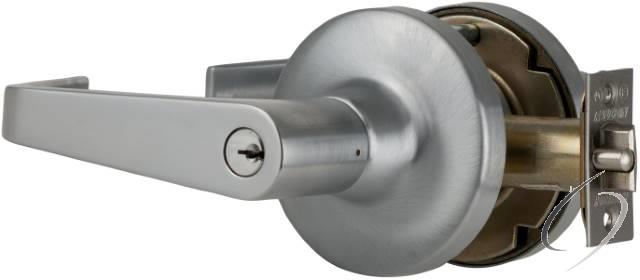 T Series Storeroom Dane Lever Lock with C Keyway 23981145 Latch 5164 Strike Satin Chrome Finish