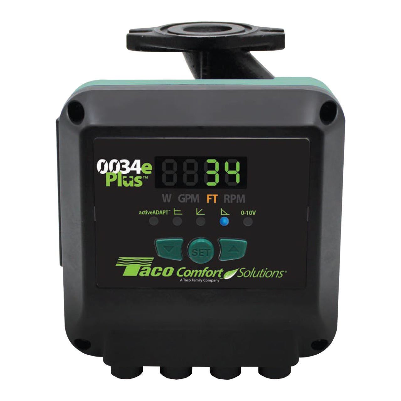 0034ePlus - ECM High-Efficiency Circulator - Cast Iron - 50 GPM - Rotated Flange