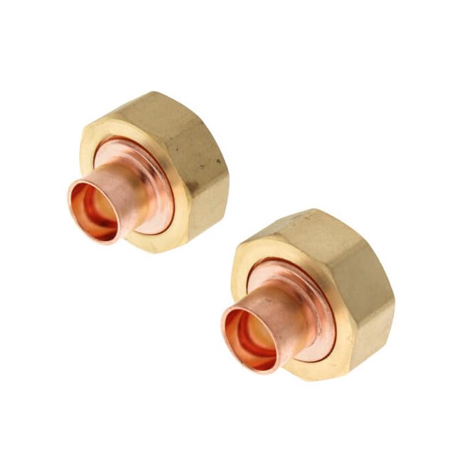 Taco UFS-050S - 1/2" Union Sweat Fittings (Pack of 2)