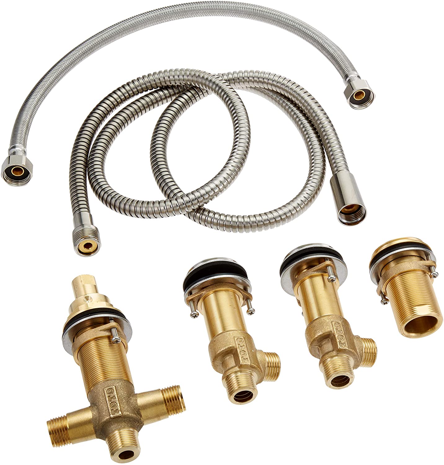 Toto TBN01202U#BN - Four-Hole Roman Tub Filler Rough-In Valve- Brushed Nickel