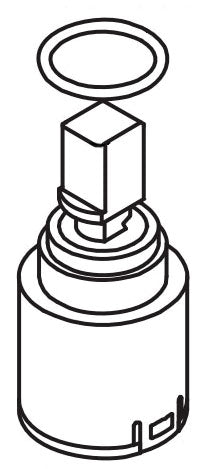 Toto THP4874 - Mixing Spout Cartridge with O-Ring for Bathroom Sink Faucet