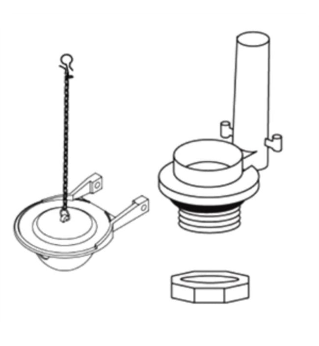 Toto THU252L-6A - Drain Valve Assembly - Gray Flapper (17+1)