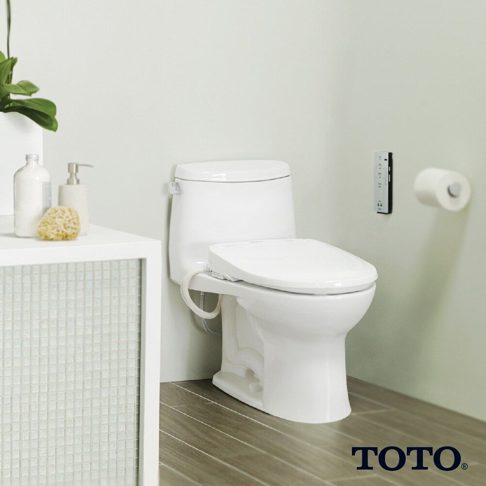 WASHLET S350e Round Bidet Toilet Seat in Cotton White