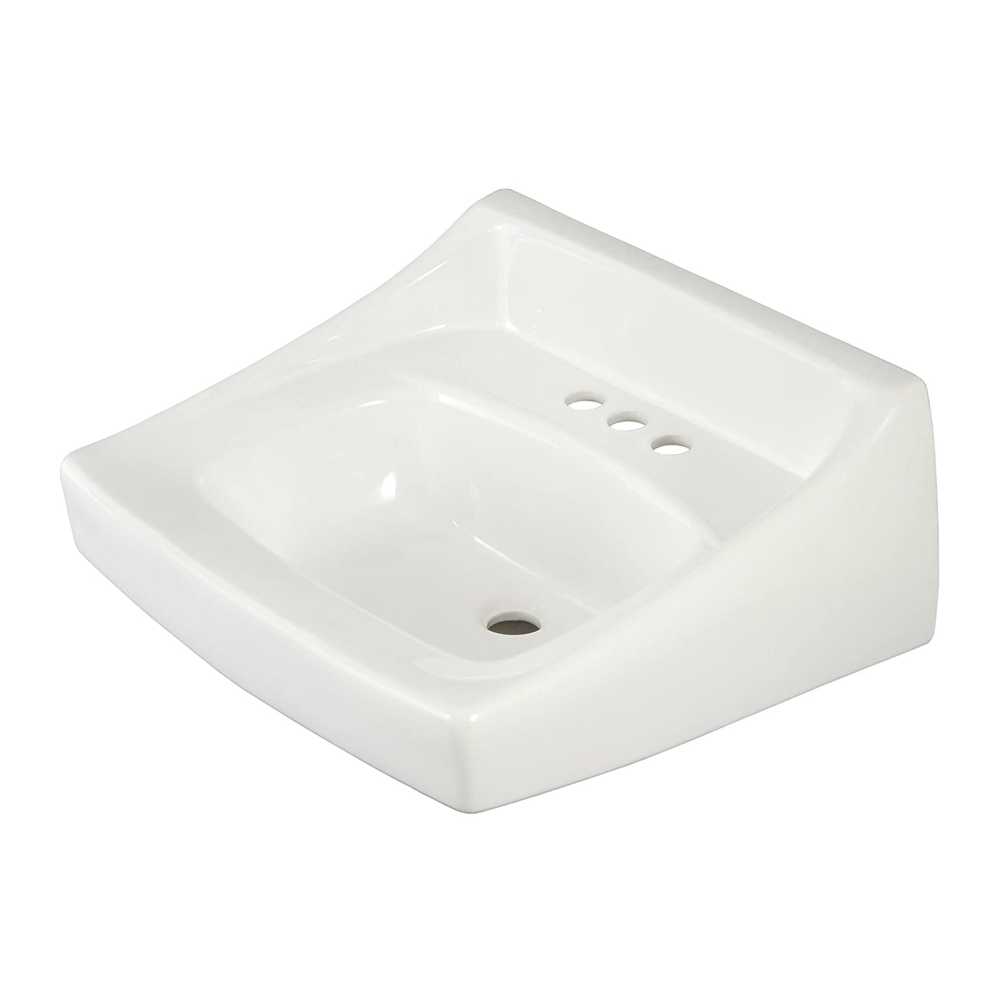 Toto LT307.4#01 - 4" Faucet Centers Commercial Wall-Hung Bathroom Sink - Cotton White