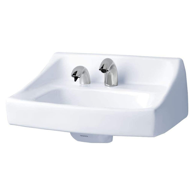 Toto LT307A#01 - Single Hole with Soap Hole Commercial Wall-Hung Bathroom Sink - Cotton White