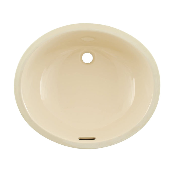 LT569#03 - 17" x 14" Undermount Bathroom Sink - Bone