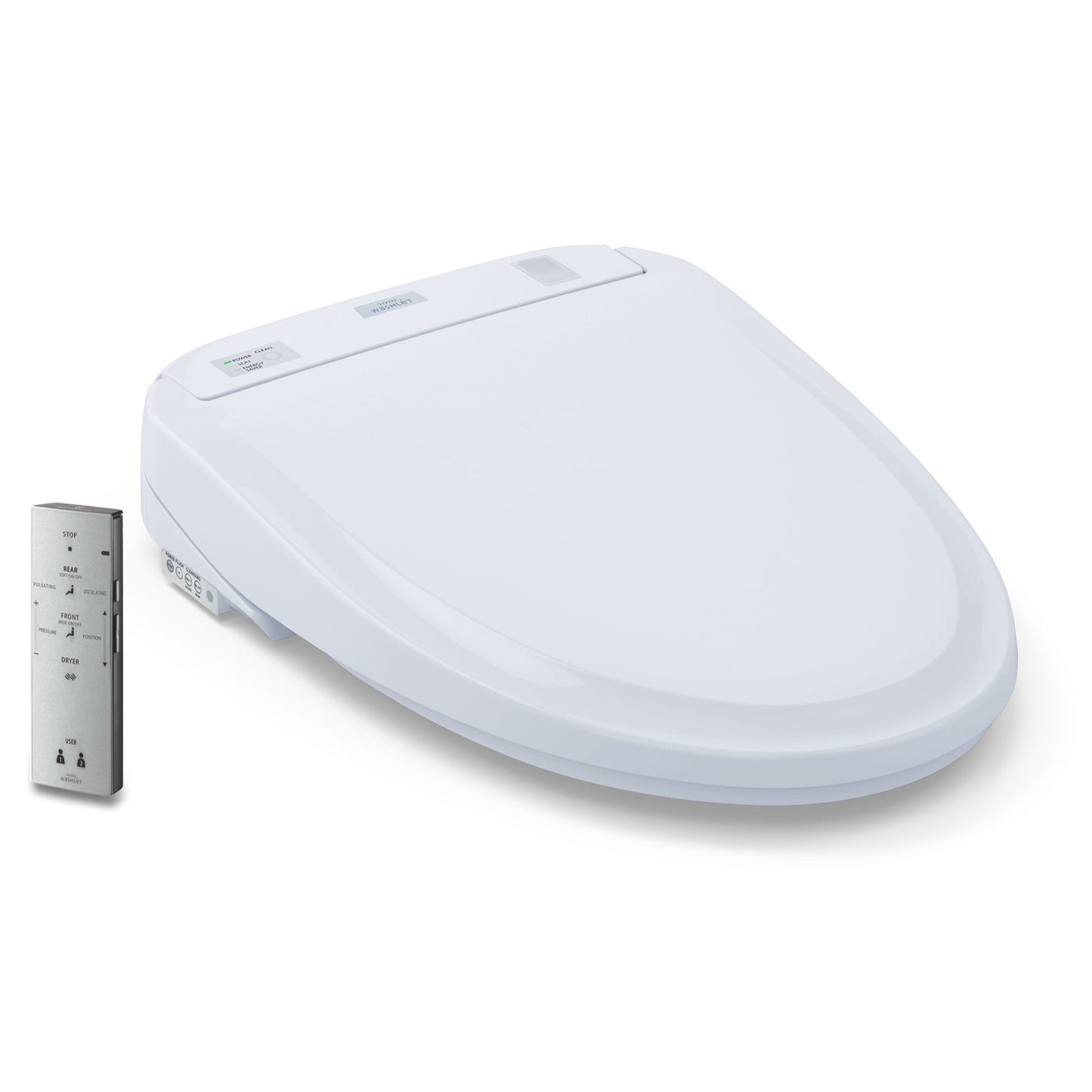 WASHLET S350e Round Bidet Toilet Seat in Cotton White
