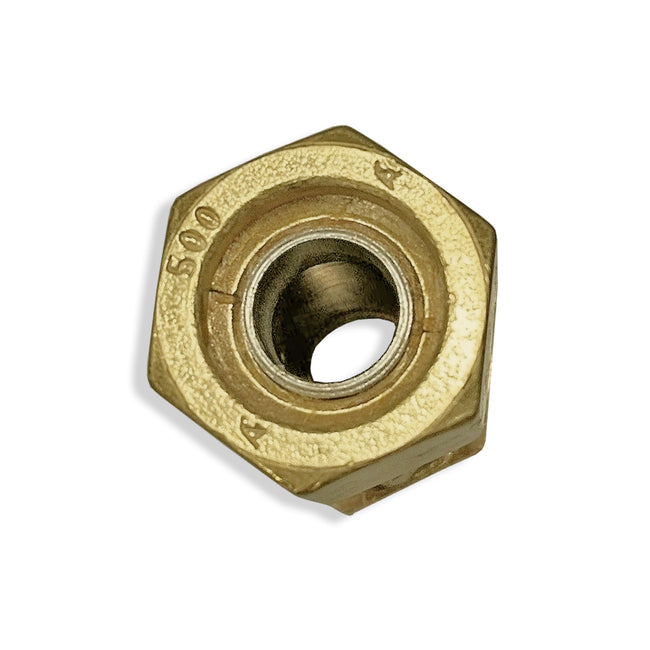 FGP-CPLG-500 - AutoFlare Brass Coupling for TracPipe and CounterStrike - 1/2"