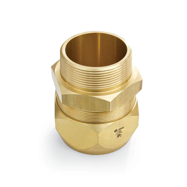 TracPipe CounterStrike FGP-SFST-2000 - 2" AutoSnap Flexible Gas Tubing to Male NPT Brass Straight Fi