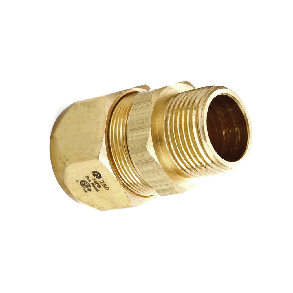 FGP-SFST-750 - AutoSnap Male Straight Snap-on Fitting for TracPipe CounterStrike - 3/4" MNPT