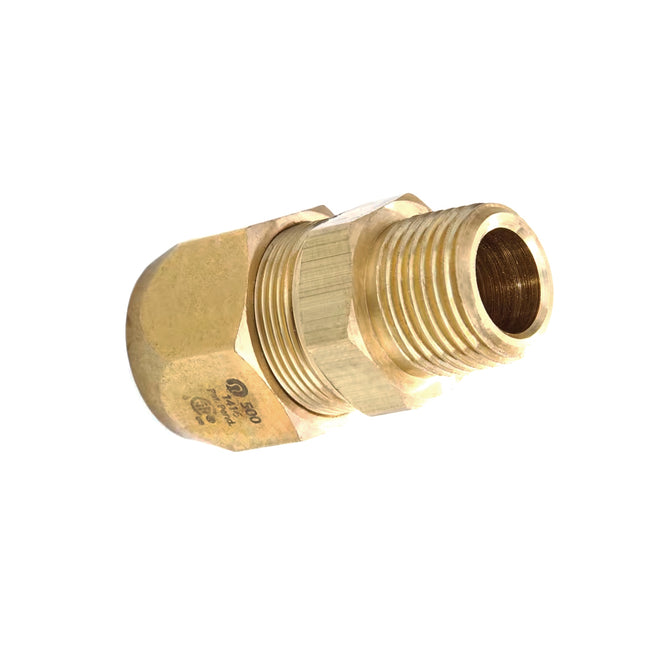 FGP-SFST-500 - AutoSnap Male Straight Snap-on Fitting for TracPipe CounterStrike - 1/2" MNPT
