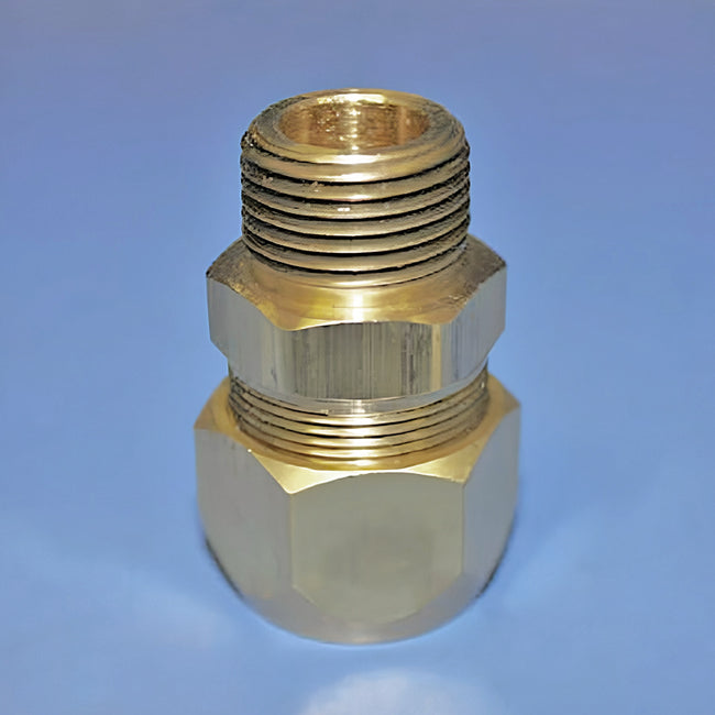 FGP-SFST-500 - AutoSnap Male Straight Snap-on Fitting for TracPipe CounterStrike - 1/2" MNPT