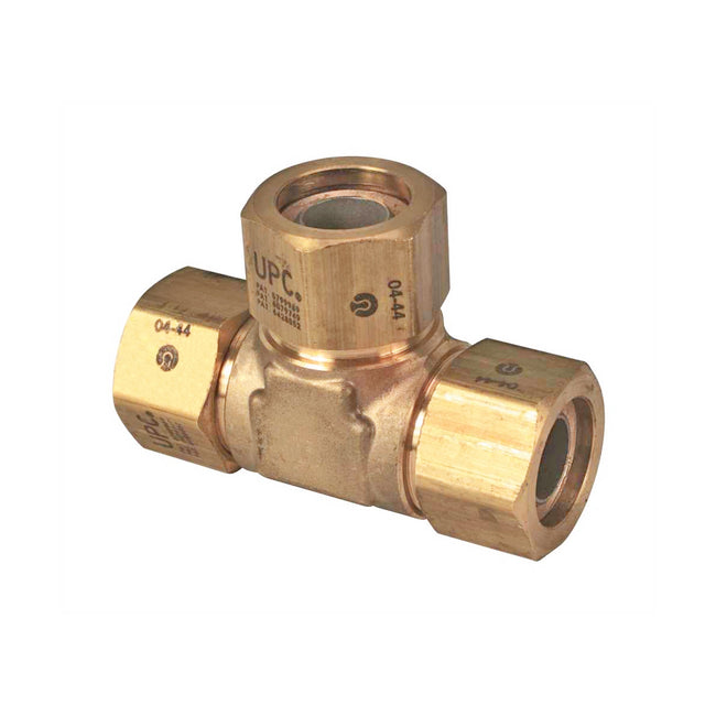FGP-TF500-T500 - AutoFlare Brass Tee Fitting - 1/2" x 1/2" x 1/2"