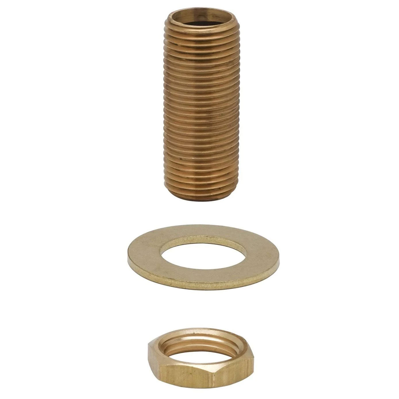 B-0425 - 1/2" x 2" Brass Nipple