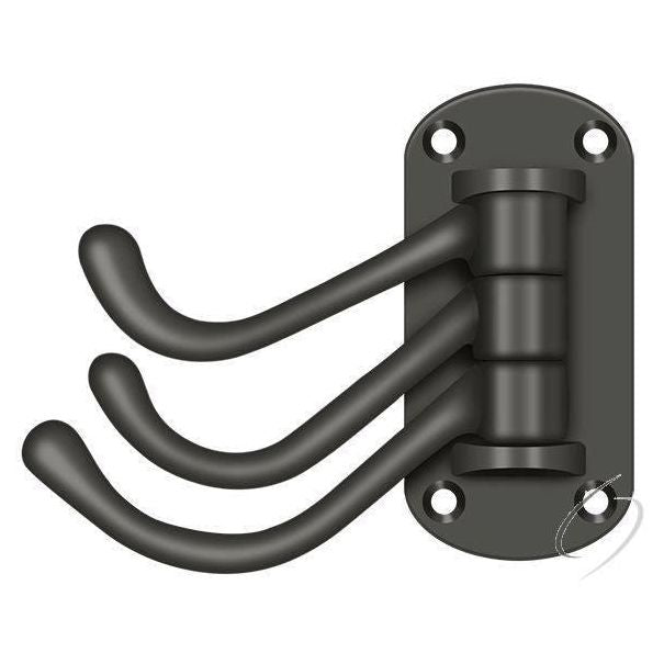 TSH40U10B Triple Swivel Hook; Heavy Duty; 4" Projection; Oil Rubbed Bronze Finish