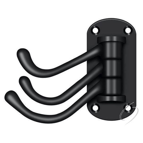 TSH40U19 Triple Swivel Hook; Heavy Duty; 4" Projection; Black Finish