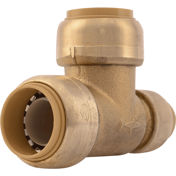 SharkBite U444LF - 3/4" x 1/2" x 3/4" Reducing Tee - Lead Free Brass