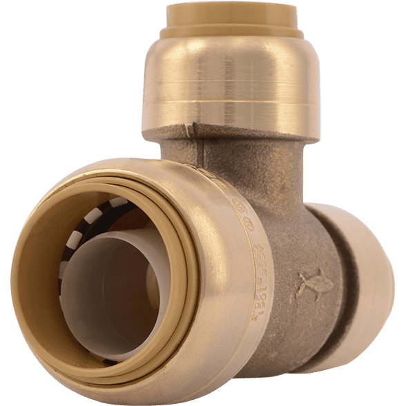 SharkBite U454LF - 3/4" x 1/2" x 1/2" Reducing Tee - Lead Free Brass