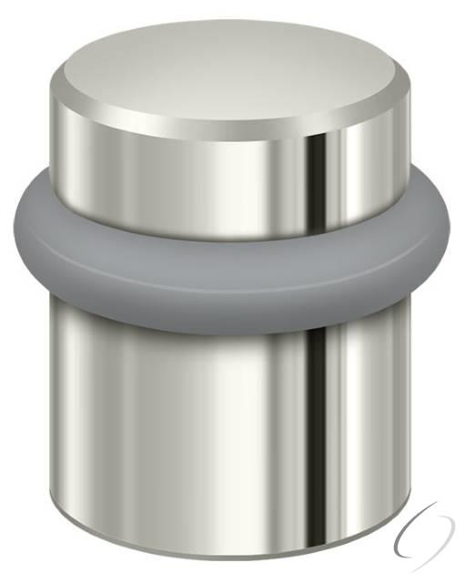 UFB4505U14 Round Universal Floor Bumper 1-1/2"; Bright Nickel Finish