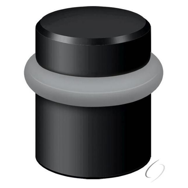 Round Universal Floor Bumper 1-1/2"; Black Finish
