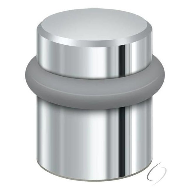 UFB4505U26 Round Universal Floor Bumper 1-1/2"; Bright Chrome Finish