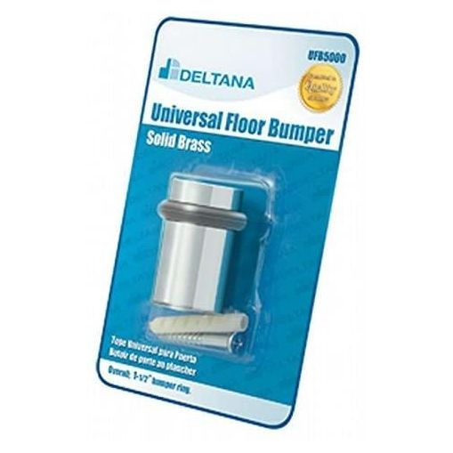 UFB5000BP26 Universal Floor Bumper Blister Pack; 2"; Bright Chrome Finish