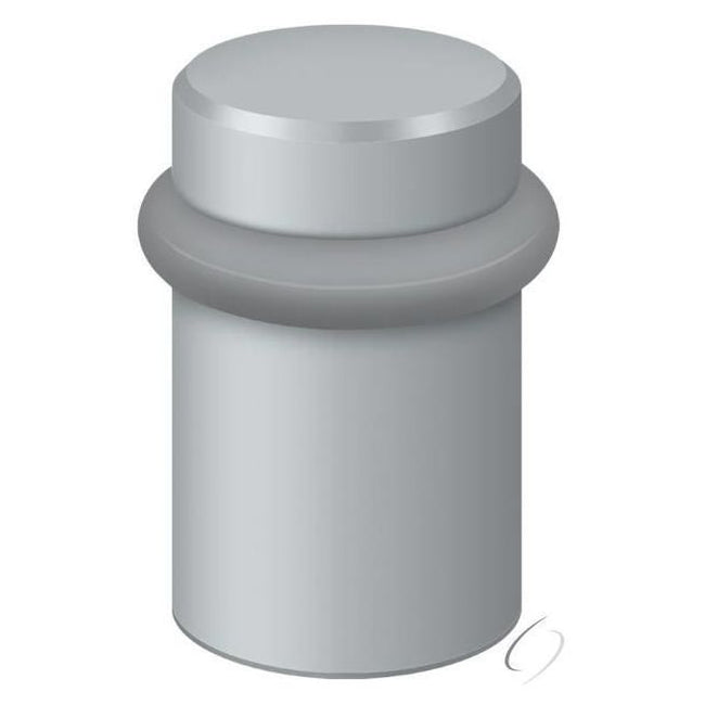 UFB5000U26D Round Universal Floor Bumper 2"; Satin Chrome Finish