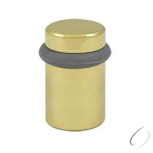 UFB5000U3UNL Round Universal Floor Bumper 2" Unlacquered Bright Brass Finish