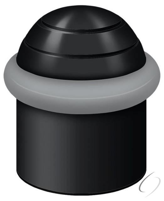 UFBD4505U19 Round Universal Floor Bumper Dome Cap 1-1/2"; Black Finish