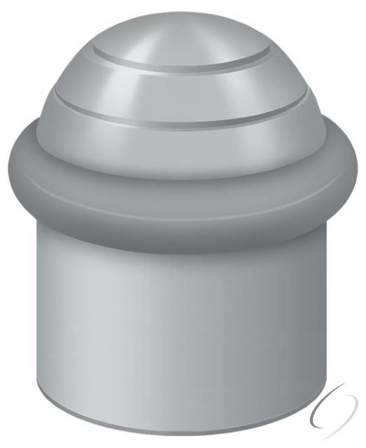 UFBD4505U26D Round Universal Floor Bumper Dome Cap 1-1/2"; Satin Chrome Finish