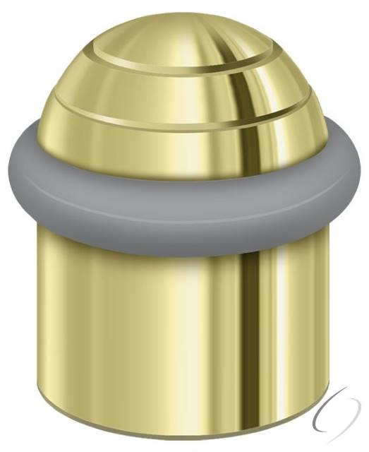 UFBD4505U3 Round Universal Floor Bumper Dome Cap 1-1/2"; Bright Brass Finish
