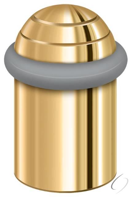 UFBD5000CR003 Round universal Floor Bumper Dome Cap 2"; Lifetime Brass Finish