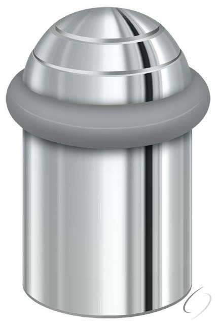 UFBD5000U26 Round universal Floor Bumper Dome Cap 2"; Bright Chrome Finish