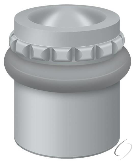 UFBP4505U26D Round Universal Floor Bumper Pattern Cap 1-1/2"; Satin Chrome Finish