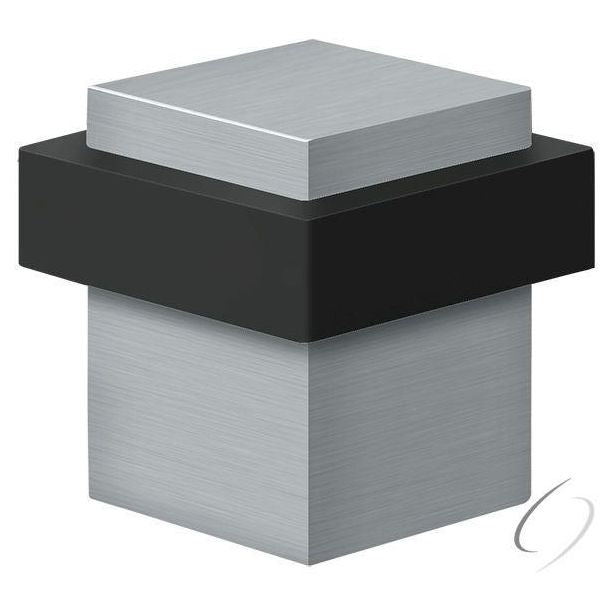 UFBS138U26D Square Universal Floor Bumper 1-3/8"; Satin Chrome Finish