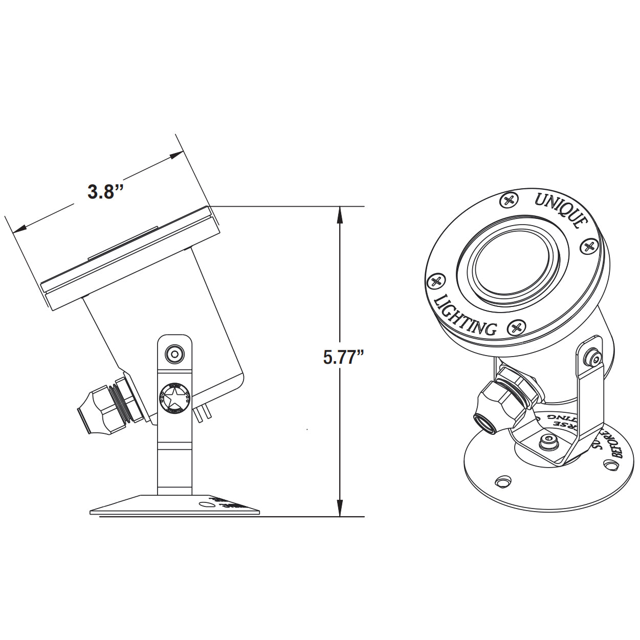 Unique Lighting AT16-12-L830 -  Atlantis 16 LED Water Light