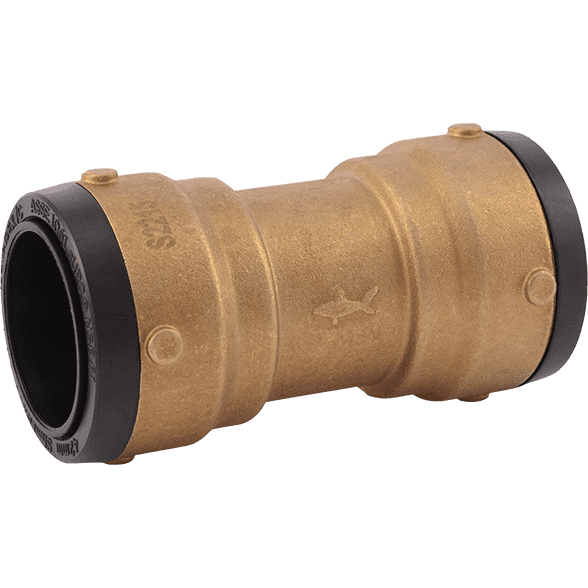 SharkBite UXL0141 - 1-1/2" x 1-1/2" Lead Free Brass Coupling