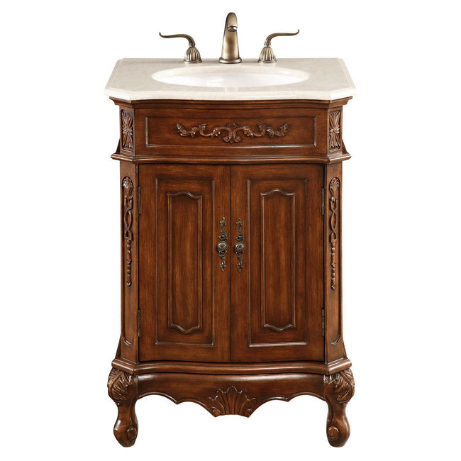 VF-1005 24" Single Bathroom Vanity Set in Brown
