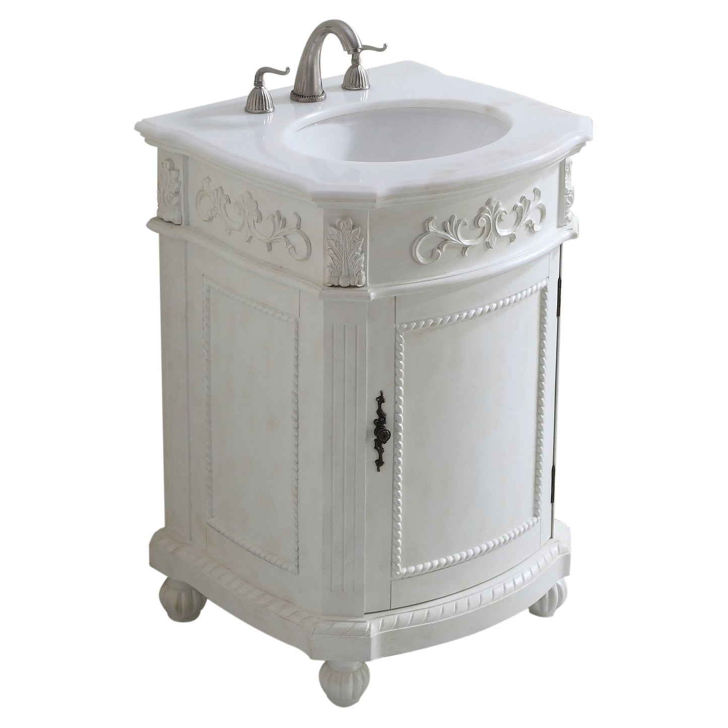 VF-1010 24" Single Bathroom Vanity Set in Antique White
