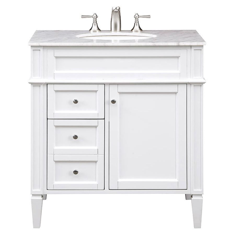 VF-1024 32" Single Bathroom Vanity Set in White