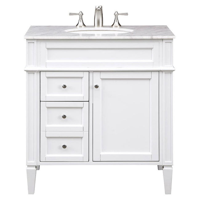 VF-1024 32" Single Bathroom Vanity Set in White