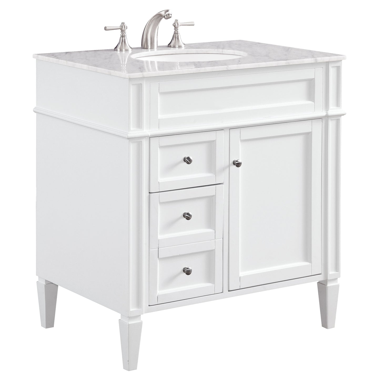 VF-1024 32" Single Bathroom Vanity Set in White