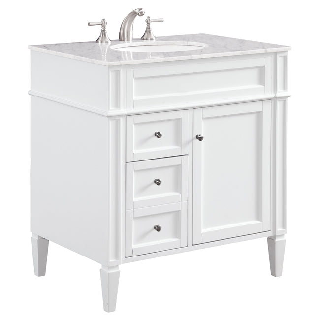 VF-1024 32" Single Bathroom Vanity Set in White