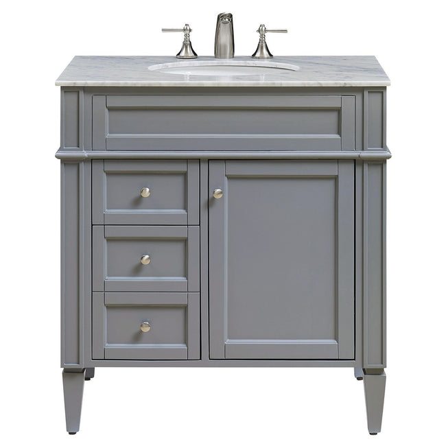 VF-1025 32" Single Bathroom Vanity Set in Grey