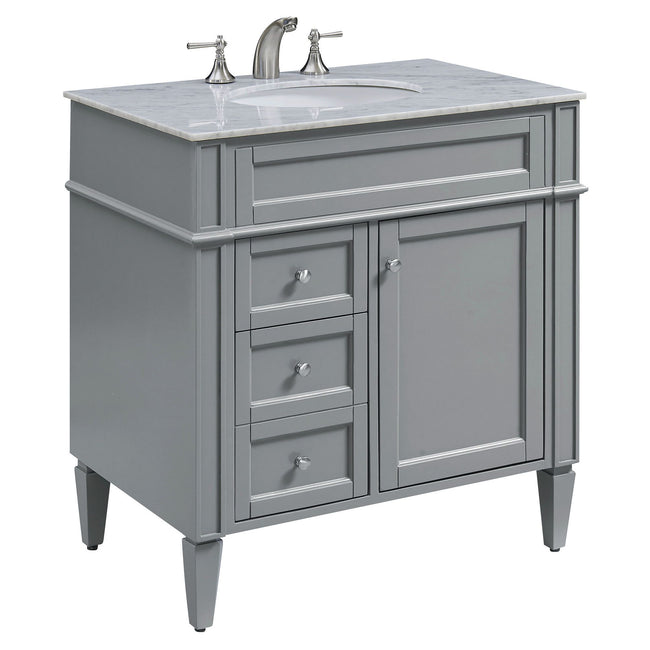 VF-1025 32" Single Bathroom Vanity Set in Grey