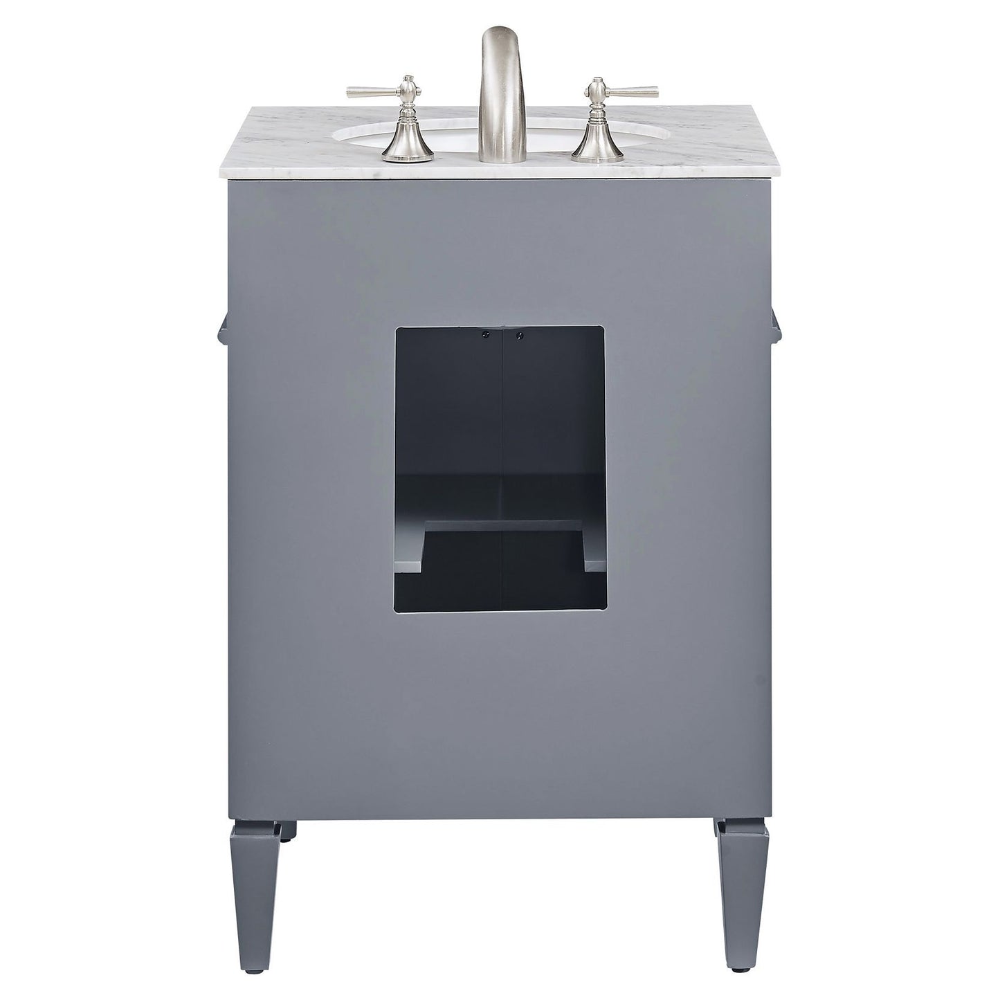 VF-1027 24" Single Bathroom Vanity Set in Grey