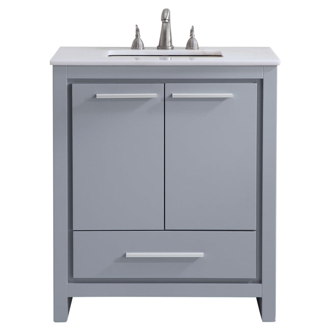 VF-1028 30" Single Bathroom Vanity Set in Grey